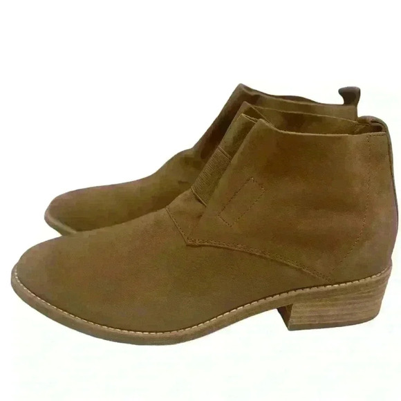 Eileen Fisher Women’s Tan Leather Pull On Ankle Boots Booties Shoes Size 10 - Picture 3 of 11